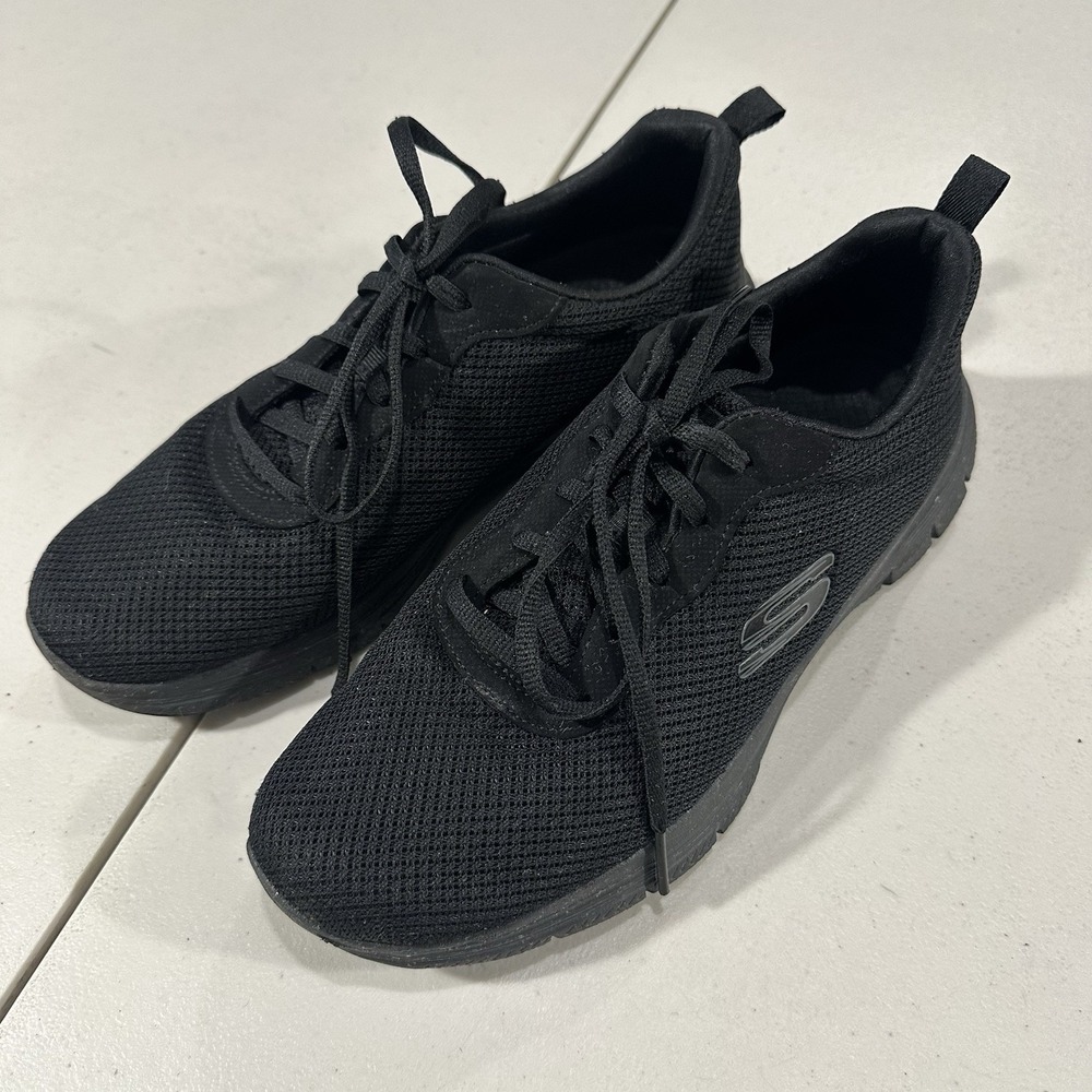 Skechers Women's 8.5 Flex Lite Athletic Shoe sn 149303 Black - Pre Owned